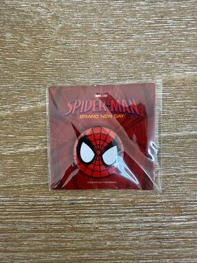 Marvel Spider-Man Red and White Party Badge